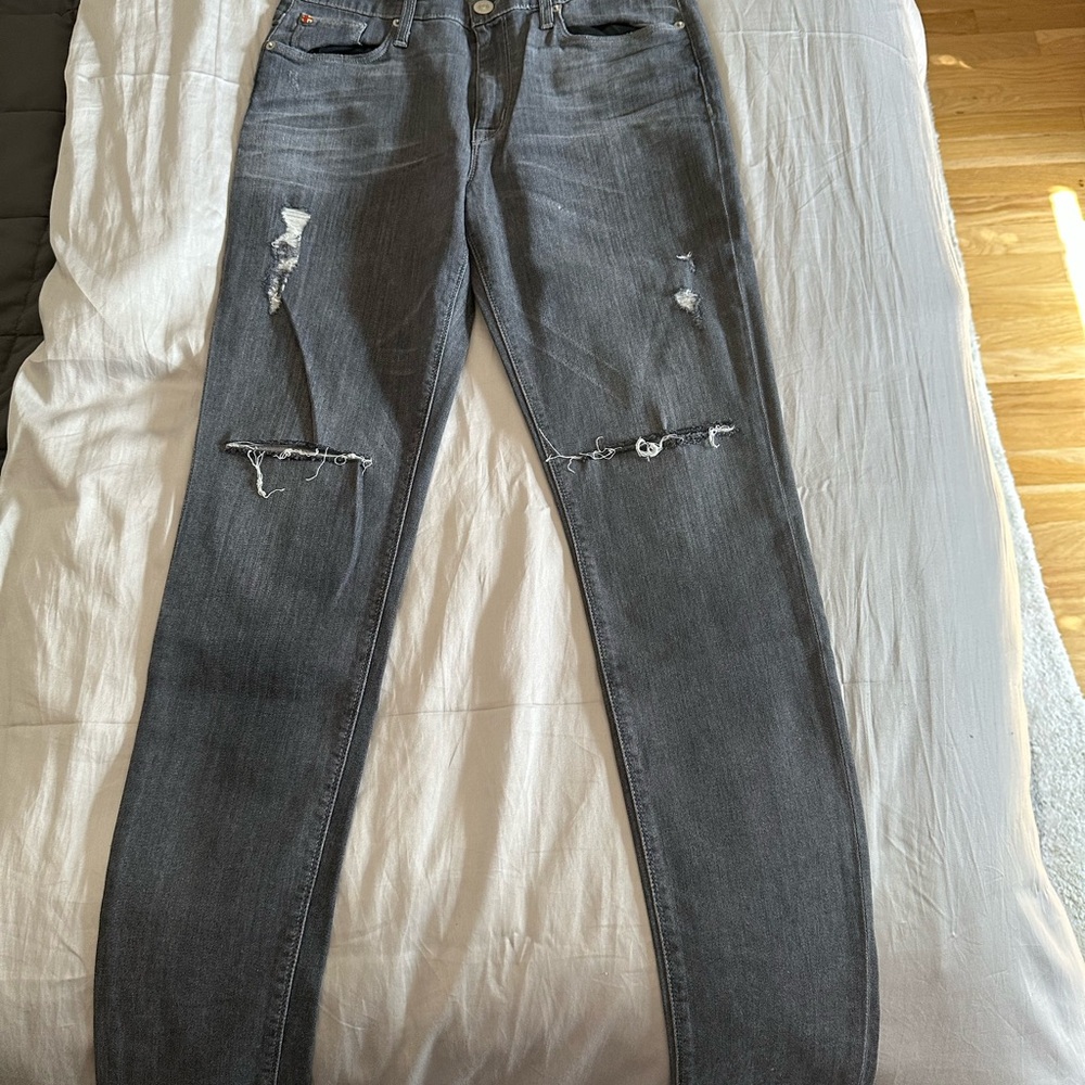 Hudson Jeans Gray Straight Leg Denim